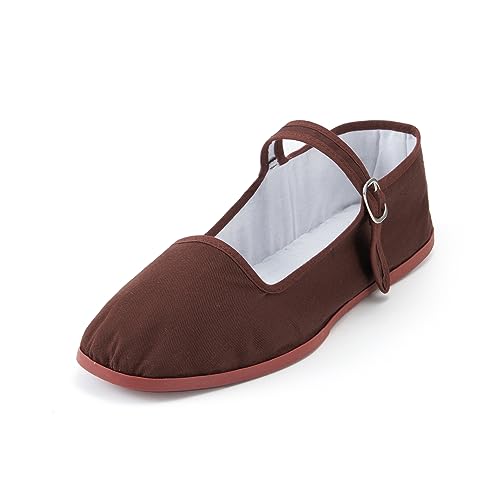 SAEEKO Klassische Damen-Puppenschuhe, lässige China-Puppenschuhe, Baumwolle, Mary Janes, chinesische Tai-Chi-Schuhe, Kaffee, 41.5 EU SAEEKO Klassische Damen-Puppenschuhe, lässige China-Puppenschuhe, Baumwolle, Mary Janes, chinesische Tai-Chi-Schuhe, Kaffee, 41.5 EU von SAEEKO