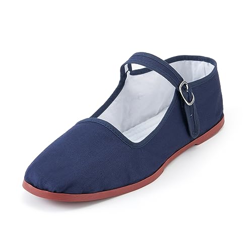 SAEEKO Klassische Damen-Puppenschuhe, lässige China-Puppenschuhe, Baumwolle, Mary Janes, chinesische Tai-Chi-Schuhe, Marineblau, 37 EU SAEEKO Klassische Damen-Puppenschuhe, lässige China-Puppenschuhe, Baumwolle, Mary Janes, chinesische Tai-Chi-Schuhe, Marineblau, 37 EU von SAEEKO