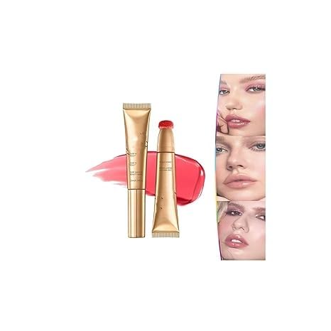 Konturstift und Rougestift 2 in 1, wasserfester und schweißfester Make-up-Stift für Frauen, Konturband und Rouge, Hautton aufhellen, 2 in 1 flüssiger Rougestift für Frauen von SAELELY