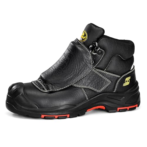 SAFETOE Schweißen Stiefel für Männer Composite Toe Sicherheitsstiefel mit Metatarsal Schutz Feuerbeständige Schweißen Boot 300℃ Hitzebeständige Schweißen Arbeitsstiefel SAFETOE Schweißen Stiefel für Männer Composite Toe Sicherheitsstiefel mit Metatarsal Schutz Feuerbeständige Schweißen Boot 300℃ Hitzebeständige Schweißen Arbeitsstiefel von SAFETOE