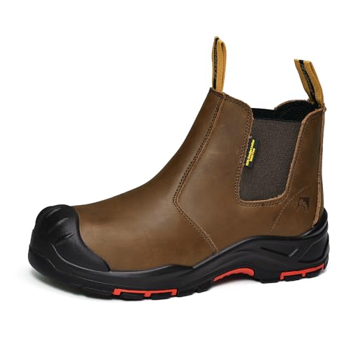 SAFETOE Sicherheitsstiefel M-8025NBO Herren Wide Fit Over Cap Composite Toe Arbeitsstiefel ESD antistatische wasserfeste Rindsleder Heavy Duty Anti-Nagel Anti-Rutsch Pu Gummisohle S3 SRC SAFETOE Sicherheitsstiefel M-8025NBO Herren Wide Fit Over Cap Composite Toe Arbeitsstiefel ESD antistatische wasserfeste Rindsleder Heavy Duty Anti-Nagel Anti-Rutsch Pu Gummisohle S3 SRC von SAFETOE