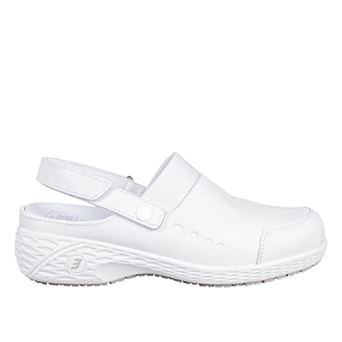 SAFETY JOGGER Arbeitsschuhe Damen 37 EU - Sheila - Leichter, Bequemer Sicherheitsschuh mit Klettverschluss, ideal für Pflege, Küche oder Innenbereich, rutschfest, Leder Sicherheitsclog, Oxypas von SAFETY JOGGER