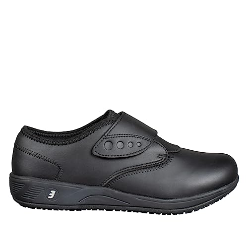 SAFETY JOGGER Arbeitsschuhe Damen- Eliane - Leichter, Bequemer Sicherheitsschuh mit Klettverschluss, ideal für Pflege, Küche oder Innenbereich, rutschfest, Sicherheitsclog, Schwarz EU 42 von SAFETY JOGGER