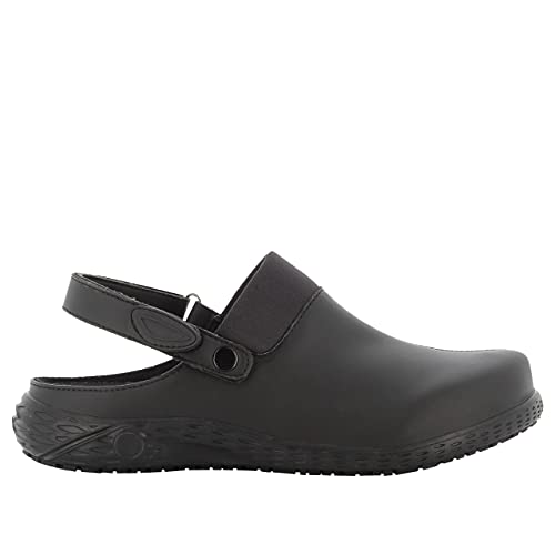 SAFETY JOGGER Arbeitsschuhe Damen - DANY - Leichter, Bequemer Arbeitsschuh mit Klettverschluss, ideal für Pflege, Küche oder Innenbereich, rutschfest und Stoßdämpfend Sicherheitsclog, Schwarz, 41 EU von SAFETY JOGGER