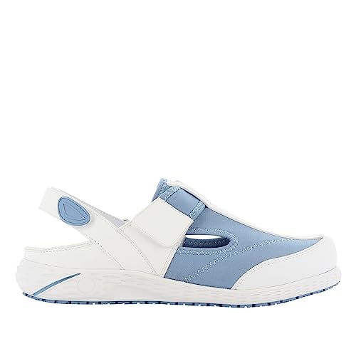 SAFETY JOGGER Sicherheitsschuhe für Damen 41 EU Blau - Aliza - Leichter, Bequemer Klettverschluss Arbeitsschuh, ideal für Pflege, Küche oder Innenbereich, Rrutschfest und Stoßdämpfend von SAFETY JOGGER