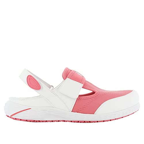 SAFETY JOGGER Sicherheitsschuhe für Damen 37 EU Rosa - Aliza - Leichter, Bequemer Klettverschluss Arbeitsschuh, ideal für Pflege, Küche oder Innenbereich, Rrutschfest und Stoßdämpfend von SAFETY JOGGER