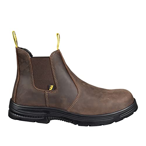 SAFETY JOGGER Sicherheitsschuhe Herren S3, EU 45, Arbeitsschuhe Wasserdicht, Bequeme, rutschfeste Arbeit Schuhe Männer, Stahlkappenschuhe Hoch, Safety Shoes, Sicherheitsstiefel, auch für Damen von SAFETY JOGGER