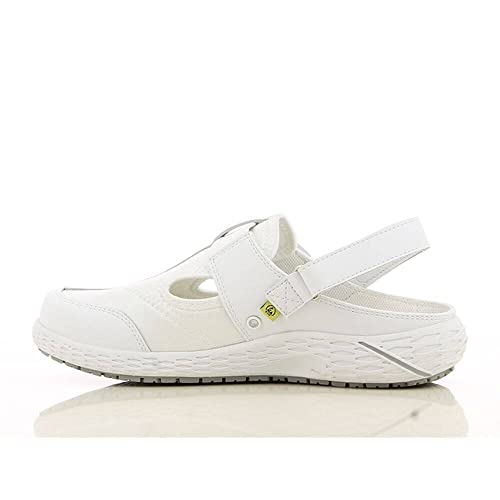 SAFETY JOGGER Sicherheitsschuhe für Damen 36 EU Weiss - Aliza - Leichter, Bequemer Klettverschluss Arbeitsschuh, ideal für Pflege, Küche oder Innenbereich, Rrutschfest und Stoßdämpfend von SAFETY JOGGER