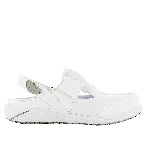 SAFETY JOGGER Sicherheitsschuhe für Damen 37 EU Weiss - Aliza - Leichter, Bequemer Klettverschluss Arbeitsschuh, ideal für Pflege, Küche oder Innenbereich, Rrutschfest und Stoßdämpfend von SAFETY JOGGER