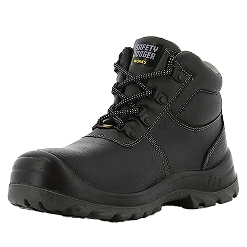 SAFETY JOGGER Sicherheitsschuhe mit Stahlkappe Herren Leicht - Bestboy - S3 / S1P Arbeitsschuh für Damen, rutschfeste Stahlsohle, Stoßdämpfender, Wasserabweisender Sicherheitsstiefel, Schwarz, 38 EU von SAFETY JOGGER