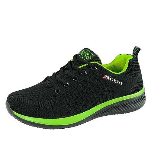 ARTMAS X250 Fluo Arbeitsschuhe Sportschuhe Herren Damen Schuhe Sport geschnürt atmungsaktiv Fluoreszierende Elemente; schwarz; (Numeric_44) von Safety 1st