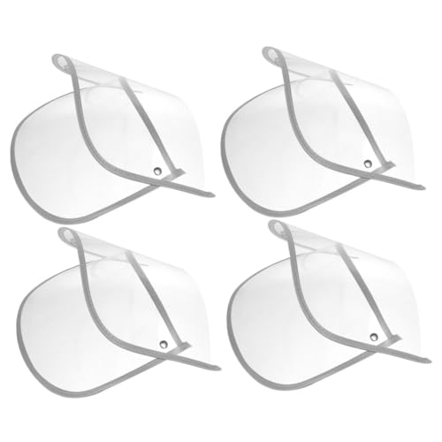 SAFIGLE 4stücke Transparente Regenmantel-haube Mit Schild Wasserdichter Gesichtsschutz Für Outdoor-aktivitäten Und Reisen Für Regnerische Klarer Sichtschutz von SAFIGLE
