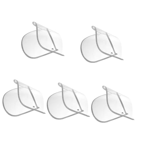 SAFIGLE 5stücke Raincoat Hat Brim Transparente Regenmantel Zubehör Für Gesichtsschutz Abnehmbarer Regenponcho Schutzschirm Und Praktisch Für Outdoor-aktivitäten von SAFIGLE