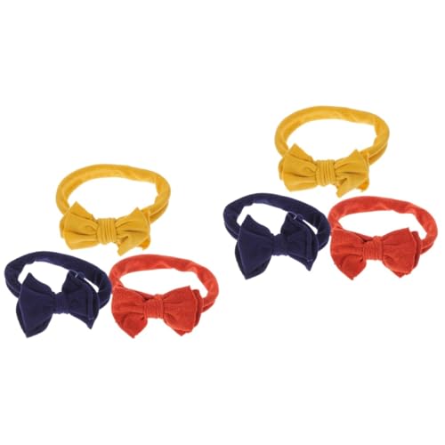 6 Stk Baby-stirnband Haarband Haarschmuck Einzigartiger Kopfschmuck Party-frisuren Blumenstirnbänder Für Babys Stirnbänder Für Die Babyparty Krawatte Kleine Nylon Foto von SAFIGLE