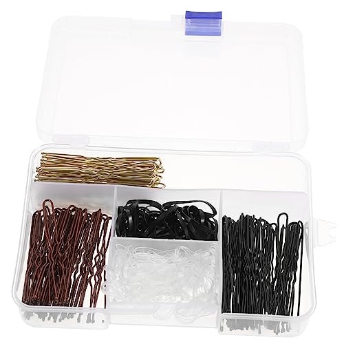 SAFIGLE 1 Box Verpackt U Clip Mini Dekorative Pins Süße Band Hochzeit Mädchen Geformt Lockige Haarnadeln Zubehör Styling Schwarze Frauen Anzüge Haarspangen Haarnadel Haar Liefert Metall von SAFIGLE