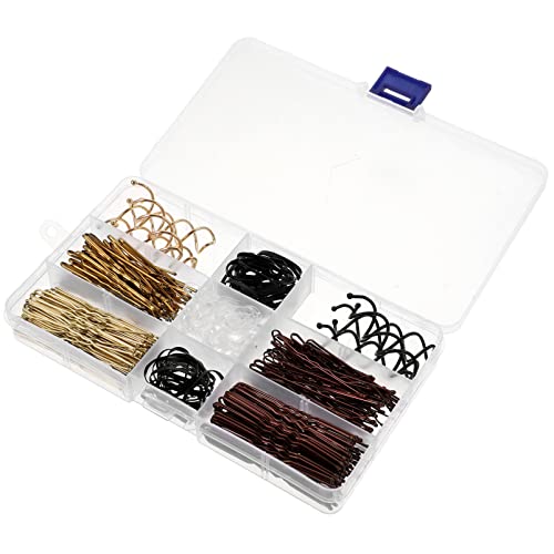 SAFIGLE 1 Box Verpackte U Clip Clips Blaue Hochzeitsnadeln Bobby Bun Band Haarnadel Accessoires Elegante Damen Niedliche Anzüge Haargummis Haarnadel Haarzubehör Haarstyling Tools Metall von SAFIGLE