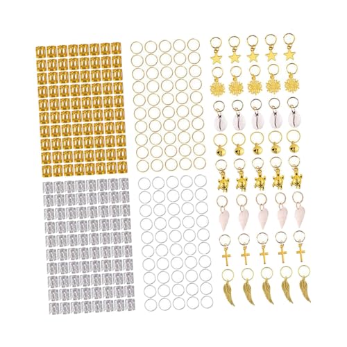 SAFIGLE Dreadlocks Haarnadel Satz 305Stücke Dreadlocks Zubehör Haarschmuckringe für und Männer Selbstgemacht Haarflechtringe Langlebiges von SAFIGLE