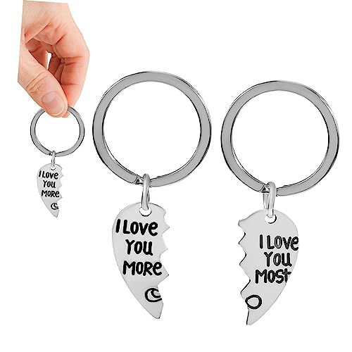 SAFIGLE Romantische Schlüsselanhänger Für Paare Herzförmige Schlüsselanhänger „ich Liebe Dich“ Als von SAFIGLE