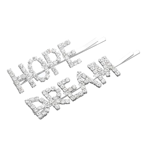 SAFIGLE 1 Paar Bobby Pins mit Buchstaben Design für Damen Haarnadeln für Hochzeiten Partys und Besondere Anlässe Leicht und Langlebig für Jede Frisur von SAFIGLE
