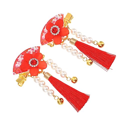 SAFIGLE 1 Paar Haarspangen für Mädchen Traditionelle Hanfu Haaraccessoires mit Floralen und Perlen Details für Schulzeremonien und Stilvolle Frisuren SAFIGLE 1 Paar Haarspangen für Mädchen Traditionelle Hanfu Haaraccessoires mit Floralen und Perlen Details für Schulzeremonien und Stilvolle Frisuren von SAFIGLE