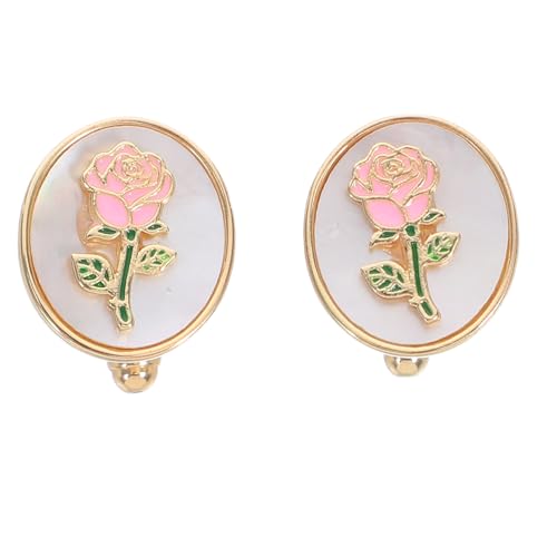 SAFIGLE 1 Paar Manschettenknöpfe mit femininer Rose: Vielseitiger Hemdschmuck für Damen – Geeignet für Smokinghemden und elegante Zusammenkünfte – Manschettenknöpfe mit Blumenmuster von SAFIGLE