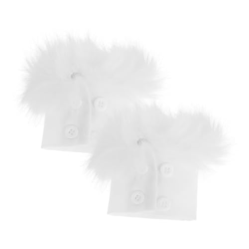 SAFIGLE Kunstpelz-armband Weiße Armstulpen Für Damen Jungen Und Mädchen -armmanschetten Elegante Handgelenkmanschetten Für von SAFIGLE