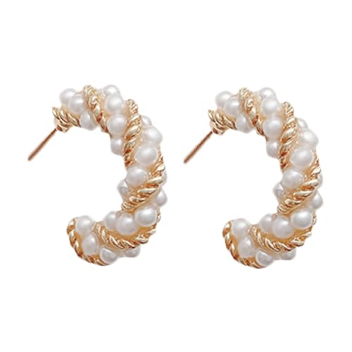 SAFIGLE 1 Paar Ohrringe Perle für klein kolczyki damskie ohrhänger damen earloop Ohrring-Design klappcreolen ear loop Ohrschmuck Ohrring-Schmuck- Frauen versorgen Metall Weiß SAFIGLE 1 Paar Ohrringe Perle für klein kolczyki damskie ohrhänger damen earloop Ohrring-Design klappcreolen ear loop Ohrschmuck Ohrring-Schmuck- Frauen versorgen Metall Weiß von SAFIGLE