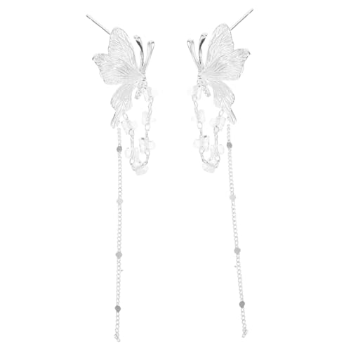 SAFIGLE Schmetterlings-tropfenohrringe Mit Quasten Lange Ohrringe Für Frauen Und Mädchen Statement-schmuck Für Hochzeit Und Party-outfits Federleichter Komfort von SAFIGLE