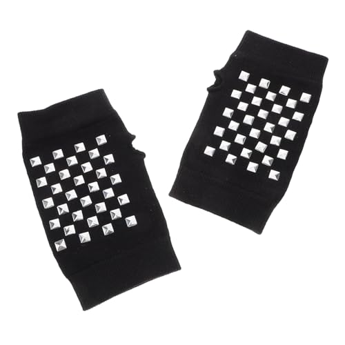 SAFIGLE Gothic-strickhandschuhe Mit Nieten Für Frauen Studentinnen Halbfingerhandschuhe Warm Und Stylisch Für Frühling Und Herbst SAFIGLE Gothic-strickhandschuhe Mit Nieten Für Frauen Studentinnen Halbfingerhandschuhe Warm Und Stylisch Für Frühling Und Herbst von SAFIGLE