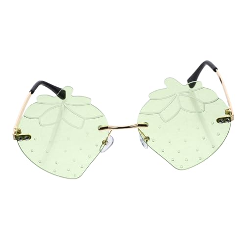 SAFIGLE 1 Paar Süße Erdbeer Sonnenbrille für Partys Rimless Design Leichte und Langlebige Sonnenbrille für Festivals Strand Reisen und für Bunte Fotos und Spaß SAFIGLE 1 Paar Süße Erdbeer Sonnenbrille für Partys Rimless Design Leichte und Langlebige Sonnenbrille für Festivals Strand Reisen und für Bunte Fotos und Spaß von SAFIGLE
