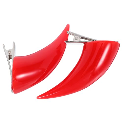 SAFIGLE 1 Paar Teufelshorn Haarclips Kreative Halloween Haarschmuck für und Mädchen Lustige Haarspangen für Kostüme für Cosplay und Partys Rotes Zubehör SAFIGLE 1 Paar Teufelshorn Haarclips Kreative Halloween Haarschmuck für und Mädchen Lustige Haarspangen für Kostüme für Cosplay und Partys Rotes Zubehör von SAFIGLE