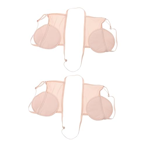 SAFIGLE 1 Paar Waschbare Achselpads Verstellbare Schweißabsorbierende Unterarmauflagen für Damen und Herren Unsichtbar Atmungsaktiv und Wiederverwendbar für Sport Joggen und Täglichen von SAFIGLE
