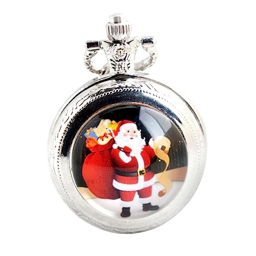 SAFIGLE 1 STK. Taschenuhr Uhr mit Kette Spielzeuguhren Brieftasche Kette Westenschnallenketten Vintage-Uhren Zinklegierung Silver von SAFIGLE