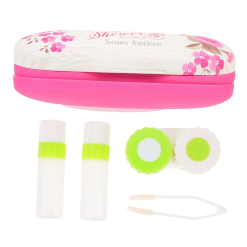 SAFIGLE 1 Satz Brillenetui Fall Gläser Tragbarer Kontakthalter Verschleißfester Kontakthalter Kontaktlinsenbehälter Für Den Haushalt Austauschbarer Kontakthalter Reisezubehör Leder Pu Rosa von SAFIGLE