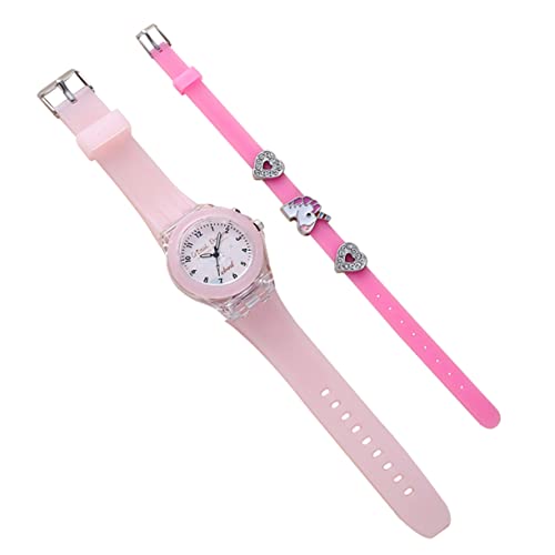 SAFIGLE 1satz Kinderuhr Mit Silikonarmband Leuchtendes Design Einstellbare Für Mädchen Für Und Besondere Anlässe von SAFIGLE