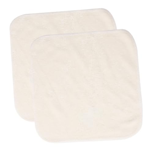 SAFIGLE 1 Satz Großes Handtuch Waschlappen Handtuch Gesichtsreinigungstücher Waschen Make -up -entfernerhandtücher Gesichtswaschlappen Baumwolle Beige Bambusfaser 2 Stück von SAFIGLE