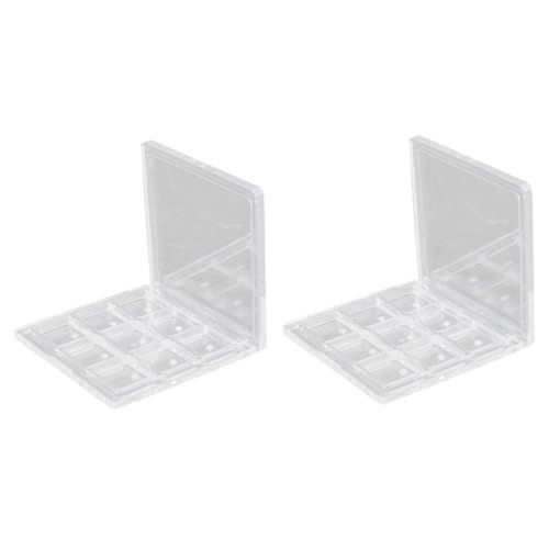 SAFIGLE 1 Satz Leeres Lidschatten Teiliges Transparentes Aufbewahrungsbox Für Make Up Fächer Kosmetik Palett DIY Lidschatten Blush Lippenstift Für Unterwegs Und Täglichen Gebrauch 3 Stück von SAFIGLE