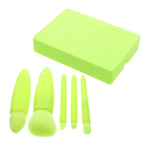 SAFIGLE Kleiner Make Up Pinsel Satz mit Spiegel Tragbare Kosmetikpinsel für Frauen Reisegröße Vielseitig für Grundierung und Lidschatten Kompakt und Praktisch Etui von SAFIGLE