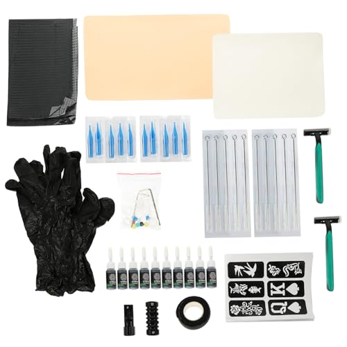 SAFIGLE Tattoo Anfänger Diy Tätowierung Werkzeug Kit Rutschfestem Design Zum Üben Für Professionelle Nutzung Tragbar Und Praktisch von SAFIGLE