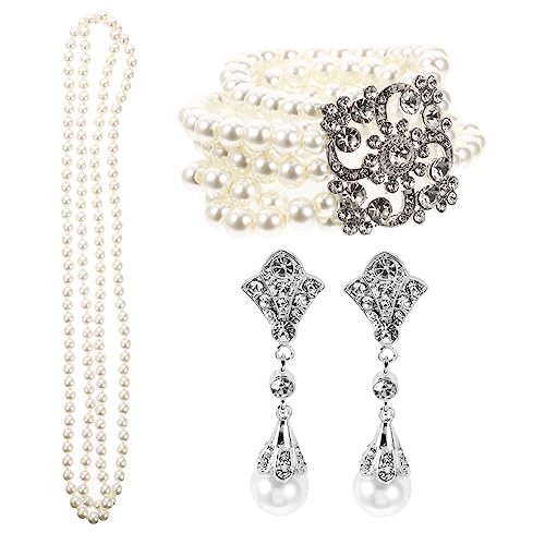 SAFIGLE 1 Satz Satz Perlenschmuck-Set Halskette Ohrring baumeln Reiz zierlich Fälschung Perlenhochzeitsschmuck einzigartige Ohrhänger Schmuck für Frauen Perlenarmband Imitationsperlen Weiß SAFIGLE 1 Satz Satz Perlenschmuck-Set Halskette Ohrring baumeln Reiz zierlich Fälschung Perlenhochzeitsschmuck einzigartige Ohrhänger Schmuck für Frauen Perlenarmband Imitationsperlen Weiß von SAFIGLE