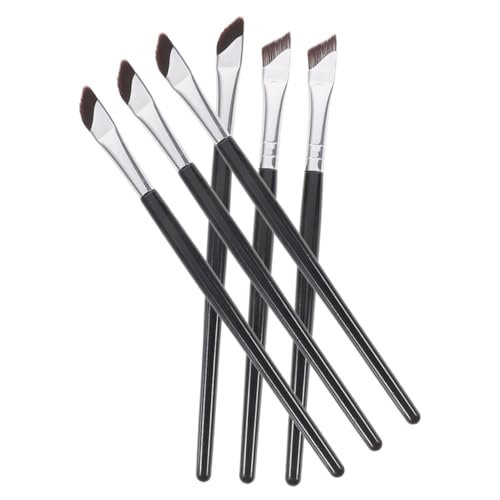 SAFIGLE 1 Satz Scythe Lidschattenbürste Stirnbürste Abgewinkelter Eyeliner-pinsel Werkzeug Augenbürsten Für Lidschatten Abgewinkelte Augenbrauenbürste Kleiner Eyelinerpinsel Schwarz Nylon von SAFIGLE