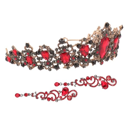 SAFIGLE 1 Satz barocker Haarschmuck Sei Tiara Abschlussball Zu Brautjungfer hochzeitsschmuck party sachen Retro-Schmuckset party supplies Trachtenkronen für Damen Kostümschmuck Legierung von SAFIGLE