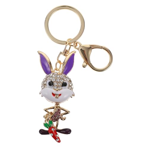 SAFIGLE Schlüsselring Mit Anhänger in Hasen-Form Aus Legierung Stylische Schlüsselanhänger Für Handtaschen Rucksäcke Und Autoschlüssel von SAFIGLE