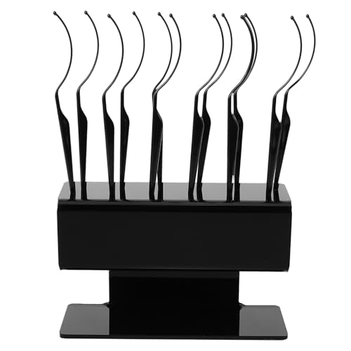 SAFIGLE 1 Set Organizer für künstliche Wimpern: Präsentationsständer für künstliche Wimpern und 12 Präsentationsstäbe – Halter für Wimpernverlängerungszubehör aus Kunststoff für von SAFIGLE