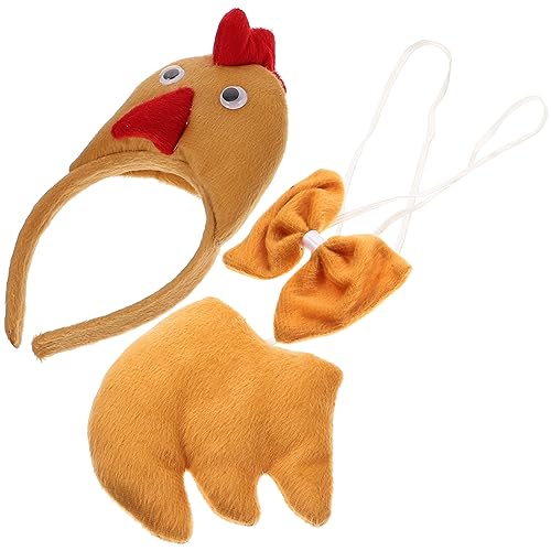 SAFIGLE Osterhuhn-kostüm-set für Erwachsene Hühner-stirnband Schwanzfliege Cosplay-zubehör Realistische Hühner-kopfbedeckung für Partys Halloween Schulspiele SAFIGLE Osterhuhn-kostüm-set für Erwachsene Hühner-stirnband Schwanzfliege Cosplay-zubehör Realistische Hühner-kopfbedeckung für Partys Halloween Schulspiele von SAFIGLE
