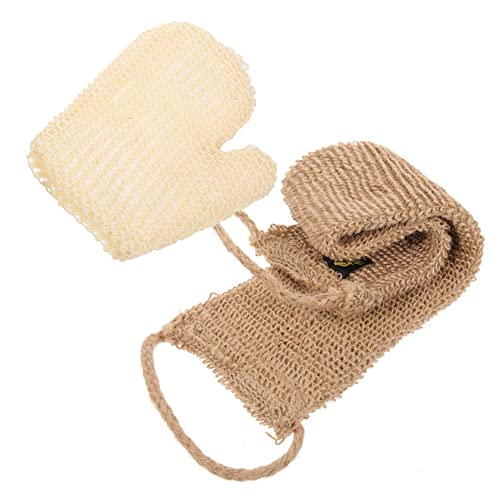 SAFIGLE Körperpeeling-schrubber Für Dusche Rückenpeeling Badehandschuh Und Langem Handtuch Peeling-rückenschrubber Zur Hautreinigung Und Entfernung Von Staub Und Öl Aus Poren von SAFIGLE