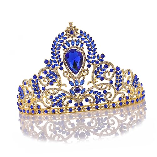 SAFIGLE 1 Stück Alte Krone Hochzeit Prinzessin Krone Abschlussball Kopfbedeckung Prinzessin Krönt Diademe Prinzessinnenkronen Krone Tiara Strass-kopfschmuck Blau SAFIGLE 1 Stück Alte Krone Hochzeit Prinzessin Krone Abschlussball Kopfbedeckung Prinzessin Krönt Diademe Prinzessinnenkronen Krone Tiara Strass-kopfschmuck Blau von SAFIGLE