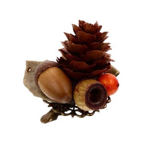SAFIGLE 1 Stück Ananashaarklammern herbst haarspange handgemachte Haarnadel für Mädchen Simulation Haarklemme handgefertigte Simulations-Haarspange handgefertigte Haarnadel Bronze von SAFIGLE