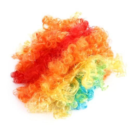 SAFIGLE 1 Stück Clown - Kopfbedeckung Clown - Perücke Requisiten Meeräsche Kostümzubehör Bunter Kopfschmuck perücken Performance - Kopfbedeckung Verkleide dich Chemiefaser (Polyester) Colorful von SAFIGLE