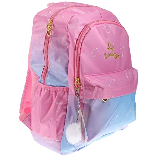 SAFIGLE Großer Schulrucksack mit Verschiedenen Farbverläufen Oxford-stoffmaterial Atmungsaktiv Stilvolle Büchertasche für Jungen und Mädchen für Die Schule und Den Schulweg von SAFIGLE